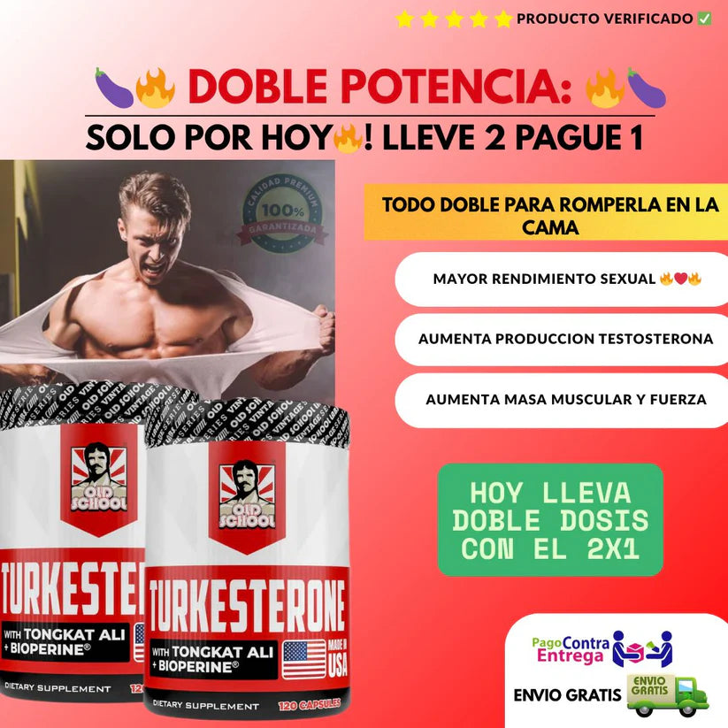 TURKESTERONE OFERTA PAGA 1 Y LLÉVA 2 🐺🔥
