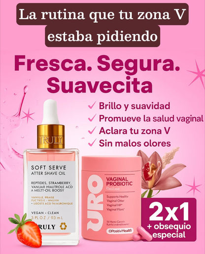 DUO DE CUIDADO INTIMO: Aceite Truly Beauty + URO Probiotico 🌿💖